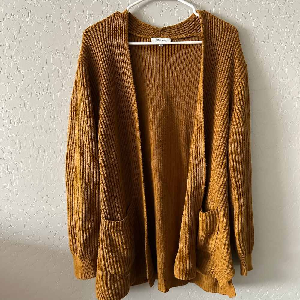 Madewell Mustard Cardigan